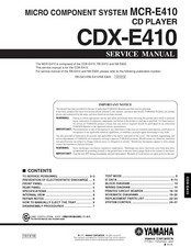 Manuale servizio per yamaha - servizio,