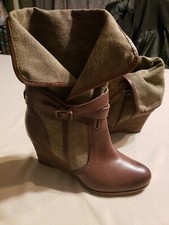 Frye Corby Strappy Wedge Boots