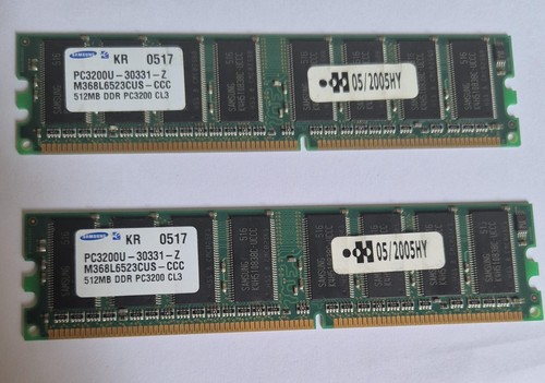 Coppia ram samsung ddr 512mb - ram,