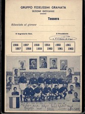 Cartolina calcio Gruppo