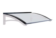 pensiline in legno lamellare - pensilina in policarbonato - Mod. LEGNO ONDA MIX