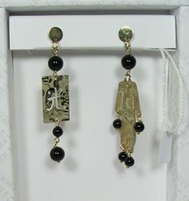  Orecchini Kimono Disegnato Mini Nero