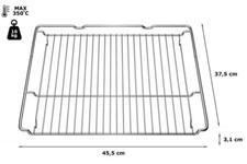 Griglia Acciaio Forno Bosch Siemens Neff Misura 45,5X37,5 cm 577170 Originale