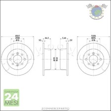 Kit 2x dischi freno Japko