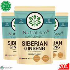 Capsule Di Ginseng Siberiano 5500Mg (1,5% Eleuterósidi) - 100% Naturale E Vegano