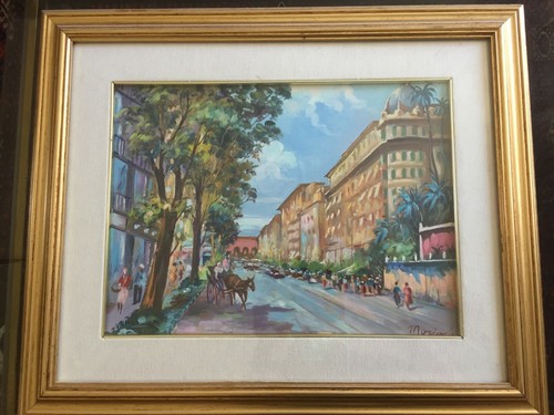 Quadro olio tela via - quadro, ad