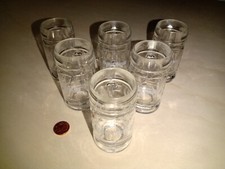 LOTTO DI 6 MINI BOCCALI IN VETRO - CAPTAIN MORGAN - RUM SPEZIATO