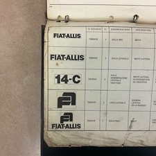 FIAT ALLIS 14C RICAMBI MANUALE