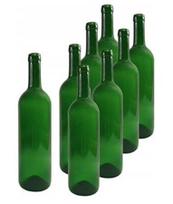 Bottiglia di vino in vetro 750ml VERDE per conservare vino fatto in casa 24 p...