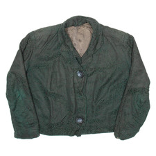 Giacca Blazer Cropped Verde