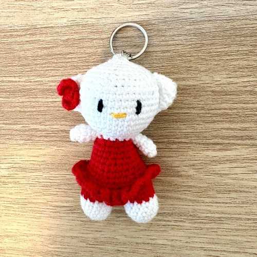 Portachiavi amigurumi fatto - , a