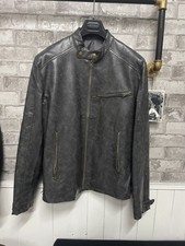 giubbotto uomo Eco Pelle Grigio  Taglia L