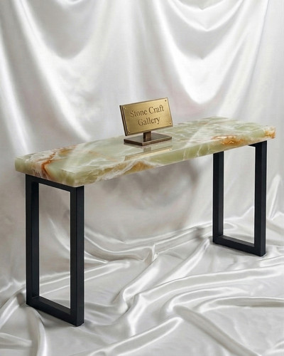 Piano tavolo marmo onice - tavolo,