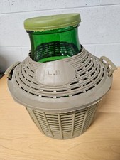 Damigiana in vetro da 10 L.con bocca larga–ideale per conservare o da arredament