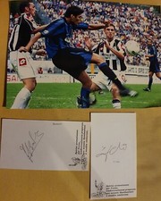 INTER FOTOGRAFIA ORIGINALE ZANETTI  AUTOGRAFI DEI PORTIERI  VIERI E BIRDON