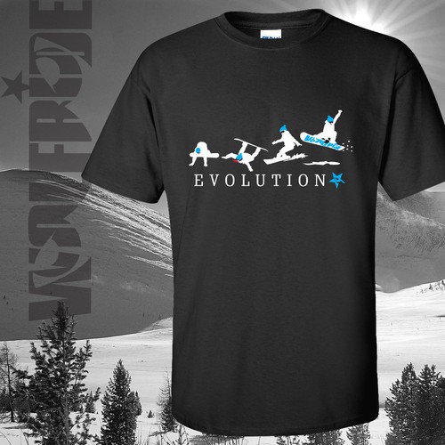 Snowboarding t shirt - snowboarding, t-shirt