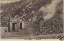 pozzuoli la solfatara cartolina antica formato piccolo
