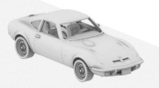 Stampa 3D 1/72 Opel Gt 1969