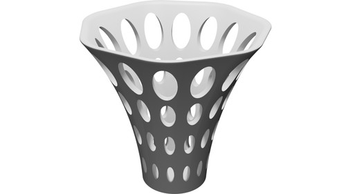 Vaso decorativo traforato - vaso,