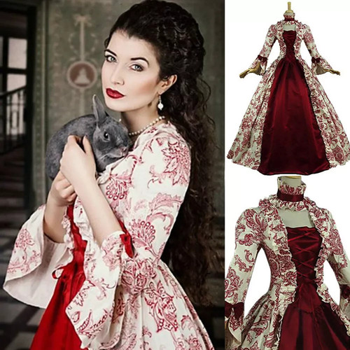Abito gotico vestito medievale