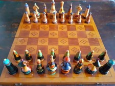 Scacchi russi vintage, fatti a