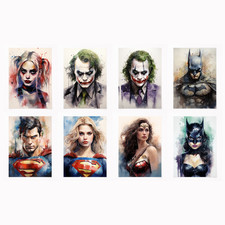 Poster A4 Supereroi Personaggi