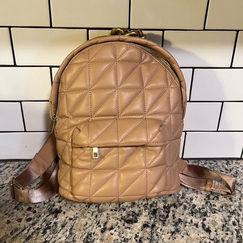 Zaino zara trapuntato marrone - zaino,