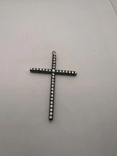 1182 ciondolo croce cristalli