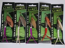 5x Maver Silver Slug Spinner 22g