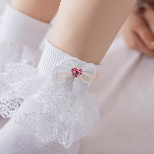 Calzini pizzo con volant - in,