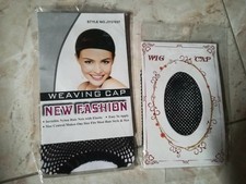 retina nera parrucca wig cap cosplay accessorio 