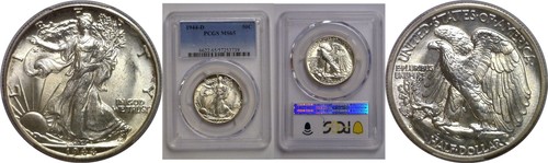 1944 mezzo dollaro - mezzo, walking