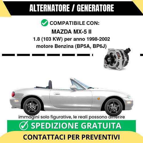 Alternatore mazda 1 8 - mazda, 1.8