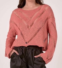 Elan Ivy Cutout Sweater Size L