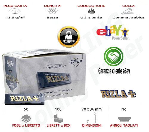 Rizla silver corte - tipo, b