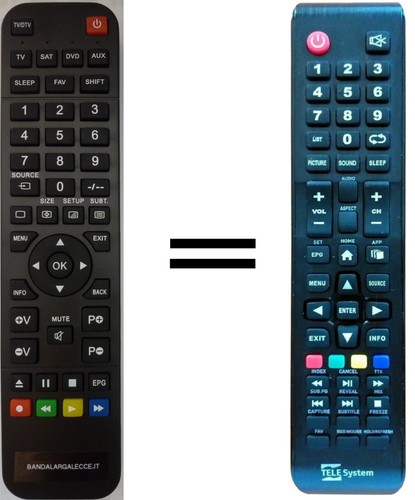 Telecomando per telesystem - telecomando,