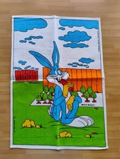  Strofinaccio tovaglietta Warner Bros 68x48 cm Nuovo Sylvester Bugs Bunny