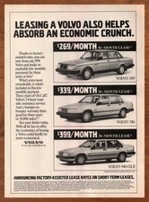 Pubblicità/poster stampa d'epoca Volvo 240/740/940 GLE 1991 autentica auto uomo arte grotta