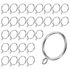 Silver Curtain Rings with