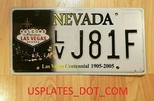 Vero Nevada Stato Targa Las