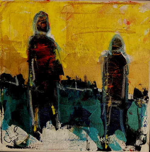 Quadro astratto acrilico