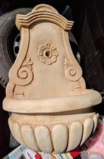 Fontana a muro a parete in cemento pietra esterno giardino moderna rustica H 75