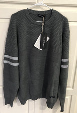 NUOVO maglione uomo Frankie Morello grigio Made in Italy taglia XL