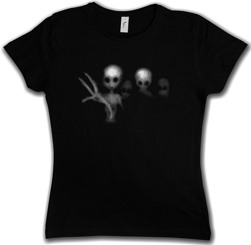 Maglietta alien ghosts - ghosts,