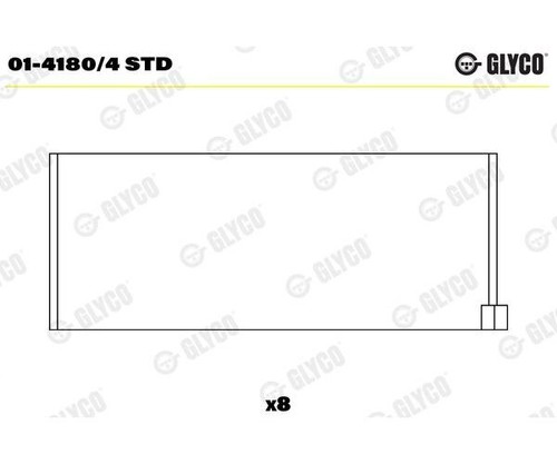 Cuscinetto biella glyco - cuscinetto,