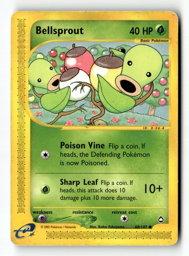 Pokemon card bellsprout - pokemon,