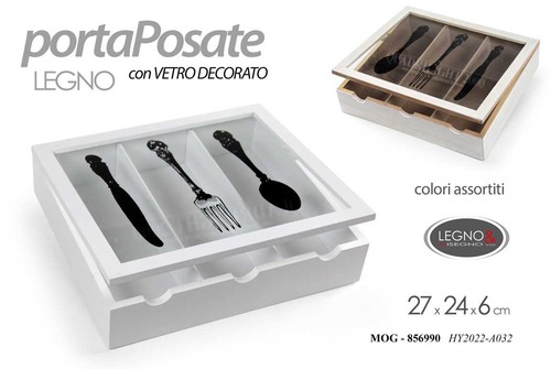 Contenitore porta posate - porta,