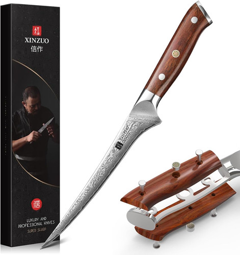 Acciaio damasco 18cm coltello - 18cm,