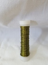 FILO METALLICO DECORATIVO COLORE VERDE OLIVA - DIAM. 0,3 - MT. 10 - 1 PEZZO