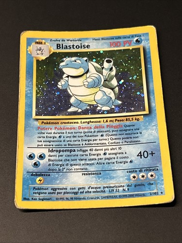 Carta pokemon blastoise 102 - pokemon,